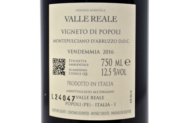 MONTEPULCIANO D'ABRUZZO DOC 2021 - VALLÉE ROYALE