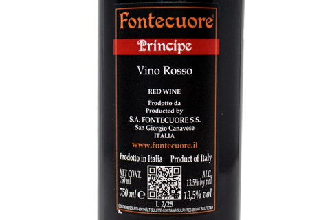 100% MERLOT BIOLOGICO "PRINCIPE" - FONTECUORE