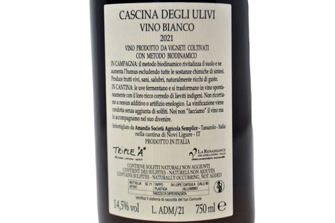 VINO BIANCO "A DEMUA" 2021 - CASCINA DEGLI ULIVI