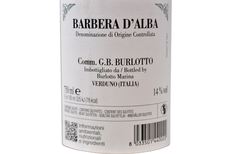 BARBERA D'ALBA DOC 2024 - BURLOTTO
