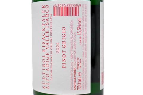 ALTO ADIGE VALLE ISARCO DOC PINOT GRIGIO 2024 - PACHER HOF