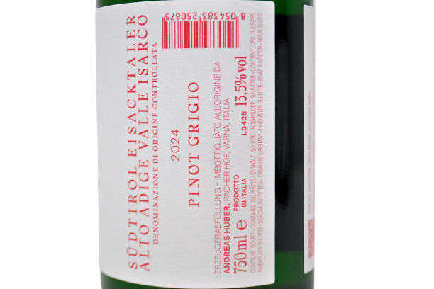 ALTO ADIGE VALLE ISARCO DOC PINOT GRIGIO 2024 - PACHER HOF
