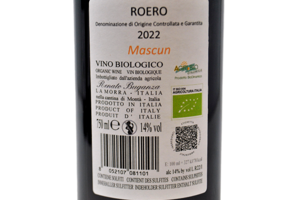 ROERO DOCG BIO "MASCUN" 2022 - RADICI E FILARI