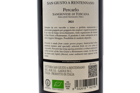SANGIOVESE DI TOSCANA IGT "PERCARLO" 2021 - SAN GIUSTO A RENTENNANO