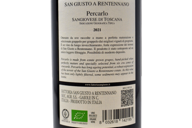 SANGIOVESE DI TOSCANA IGT "PERCARLO" 2021 - SAN GIUSTO A RENTENNANO