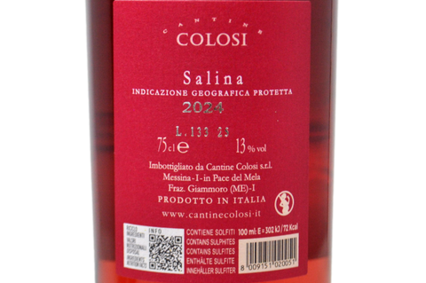 SALINA ROSATO IGP 2024 - CANTINE COLOSI