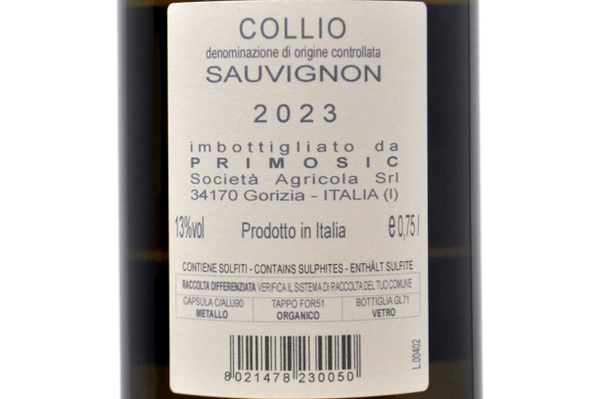 COLLIO SAUVIGNON DOC 2023 - PRIMOSIC