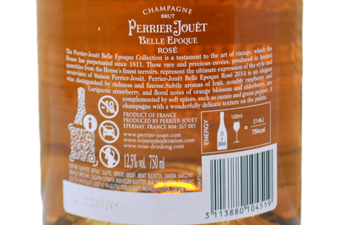 CHAMPAGNE BRUT ROSE' “BELLE EPOQUE” 2014 - PERRIER JOUET
