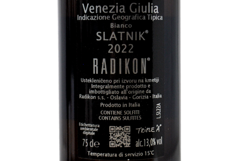 VENEZIA GIULIA IGT BIANCO "SLATNIK" 2022 - RADIKON
