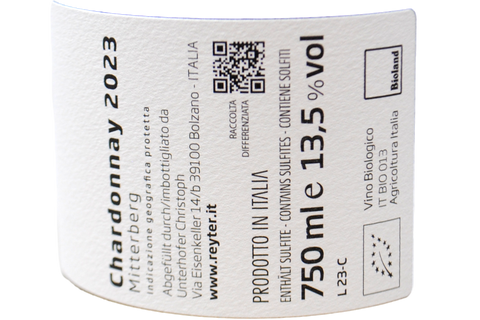 MITTERBERG IGP CHARDONNAY BIO 2023 - REYTER