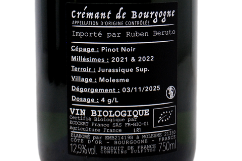 CRÉMANT DE BOURGOGNE BIO BLANC DE NOIRS "SAN EIZE" - PÈLERIN