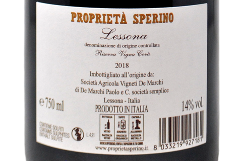 LESSONA DOC RISERVA "VIGNA COVA" 2018 - SPERINO