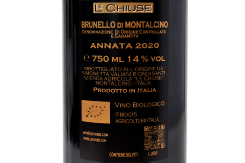 BRUNELLO DI MONTALCINO DOCG 2020 - LE CHIUSE
