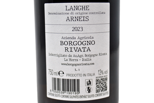 LANGHE ARNEIS DOCG 2023 - BORGOGNO RIVATA
