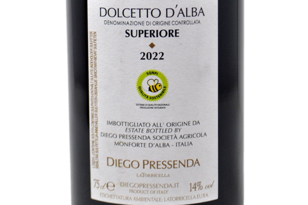 DOLCETTO D'ALBA SUPERIORE DOC 2022 - DIEGO PRESSENDA