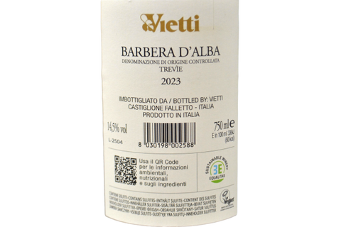 BARBERA D'ALBA DOC "TROIS VIGNOBLES" 2019 - VIETTI