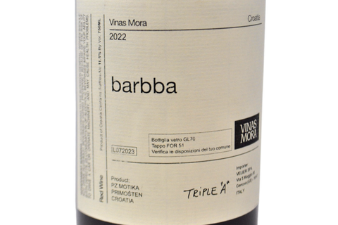CROATIA RED WINE "BARBBA" 2022 - VINAS MORA