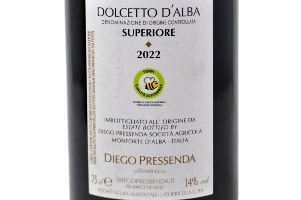 DOLCETTO D'ALBA SUPERIORE DOC 2022 - DIEGO PRESSENDA