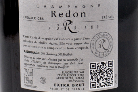 CHAMPAGNE PREMIER CRU A TREPAIL EXTRA BRUT "LE GRAND R" - CHAMPAGNE PASCAL REDON
