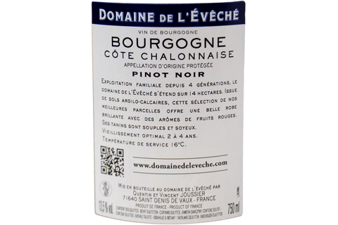 BOURGOGNE CÔTE CHALONNAISE PINOT NOIR 2023 - DOMAINE DE L'ÉVÊCHÉ