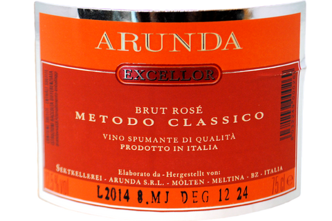 METODO CLASSICO BRUT ROSE "EXCELLOR" - ARUNDA