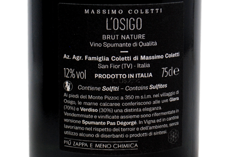 METODO CLASSICO BRUT NATURE PAS DÉGORGÉ "L'OSIGO" - MASSIMO COLETTI