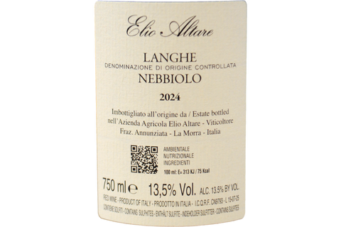 LANGHE NEBBIOLO DOC 2024 - ELIO ALTARE