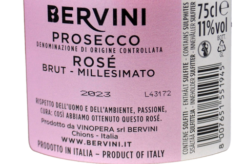 PROSECCO DOC EXTRA SEC MILLESIMANTO 2021 - BERVINI