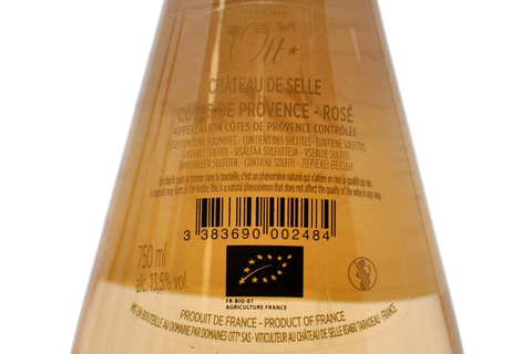COTES DE PROVENCE CRU CLASSÉ ROSÉ BIO "CHATEAU DE SELLE" 2022 - DOMAINES OTT