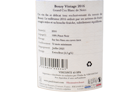COFFRET COLLECTION CHAMPAGNE VIEUX MILLESIMES 1992/1995/1996 - PAUL CLOUET