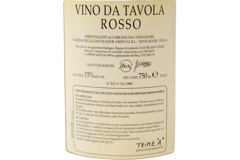 VIN ROUGE "NIBIO'" 2014 - CASCINA DEGLI ULIVI