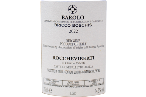 BAROLO DOCG "BRICCO BOSCHIS" 2022 - ROCCHEVIBERTI