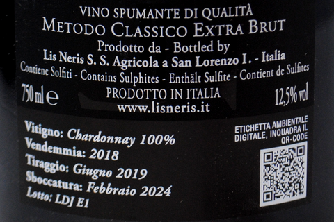METODO CLASSICO EXTRA BRUT "DOM JUROSA" 2018 - LIS NERIS