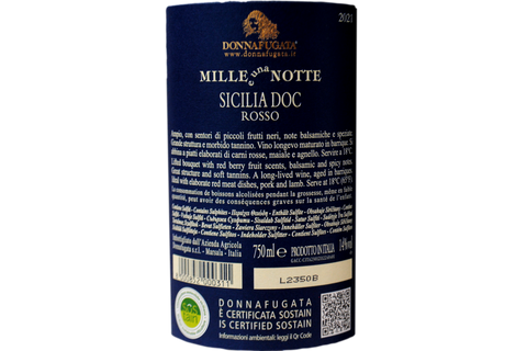 TERRE SICILIANE ROSSO IGT "MILLE E UNA NOTTE" 2021 - DONNAFUGATA