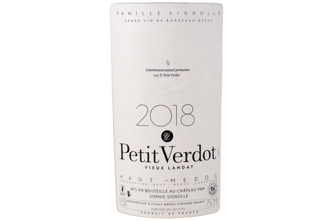PETIT VERDOT HAUT-MEDOC AOC 2018 - CHATEAU VIEUX LANDAT