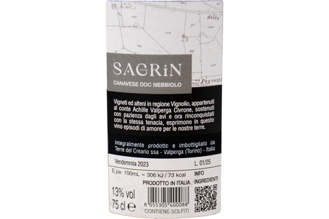 CANAVESE DOC NEBBIOLO "SAGRIN" 2023 - TERRE DEL CREARIO