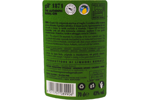 GIN « GIL LE GIN RURAL AUTHENTIQUE » 0,7L - ANCIEN ENTREPOT DOUANIER