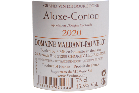 ALOXE-CORTON AOC 2020 - DOMAINE MALDANT PAUVELOT