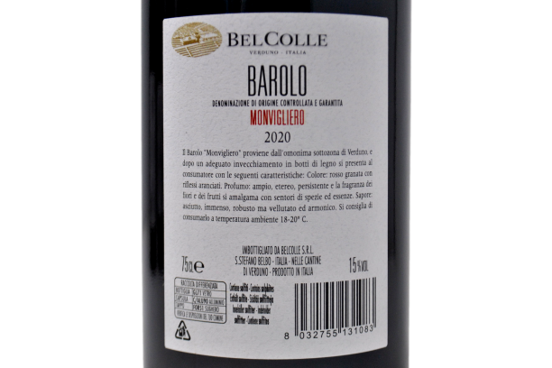 BAROLO DOCG "MONVIGLIERO" 2020 - BELCOLLE