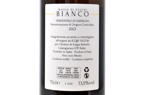 VERMENTINO DI SARDEGNA DOC "MAGIA DI ESSERE BIANCO" 2023 - MAGIA DI ESSERE