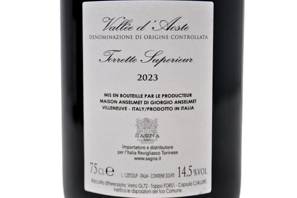 Val d'Aoste Torrette Superiore DOC 2017 - Anselmet