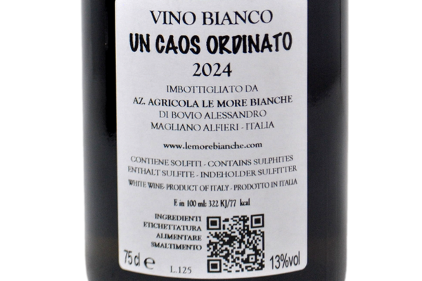 VINO BIANCO 100% ARNEIS "IRONIA, UN CAOS ORDINATO" 2024 - LE MORE BIANCHE