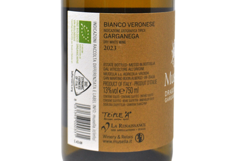BIANCO VERONESE IGT GARGANEGA BIO "DRAGO BIANCO" 2023 - MUSELLA