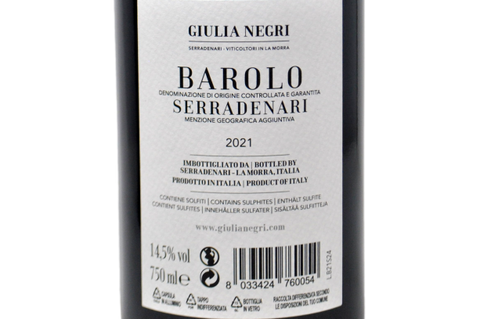 BAROLO DOCG "SERRADENARI" MGA 2021 - GIULIA NEGRI