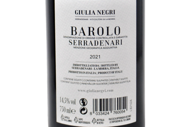 BAROLO DOCG "SERRADENARI" MGA 2021 - GIULIA NEGRI