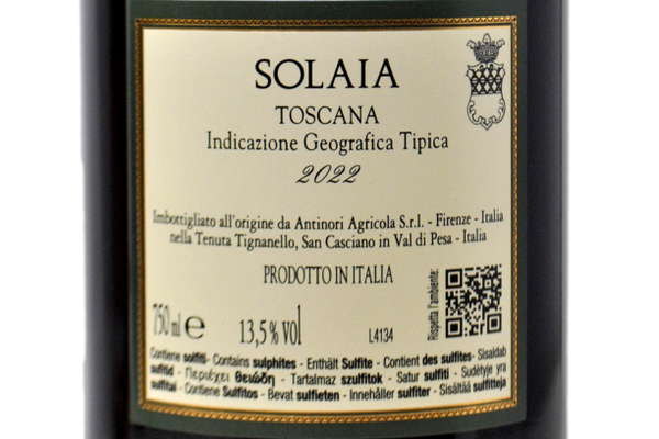 TOSCANA ROSSO IGT “SOLAIA” 2022 - ANTINORI