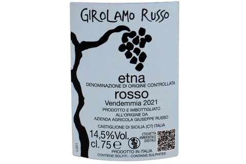 ETNA ROSSO DOC "SAN LORENZO" 2021 - GIROLAMO RUSSO