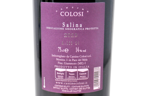 SALINA ROSSO IGP 2023 - CANTINE COLOSI