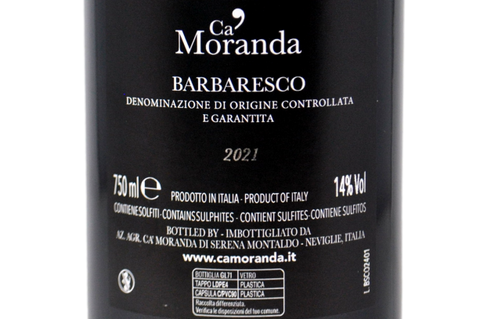 BARBARESCO DOCG "ANCERMO" 2021 - CA' MORANDA