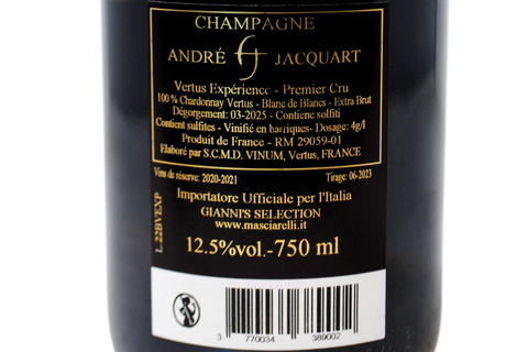 CHAMPAGNE PREMIER CRU EXTRA BRUT BLANC DE BLANCS "VERTUS EXPERIENCE" - ANDRÉ JACQUART